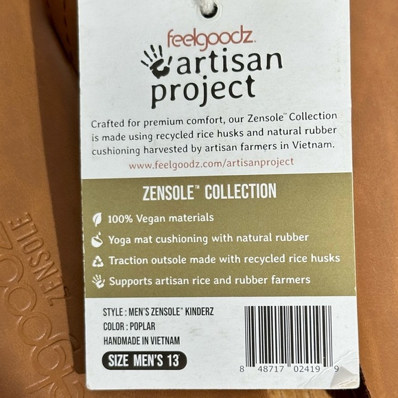 Men's Feelgoodz NWT Zensole (TM) Kinderz Sandals Size 13 - Picture 9 of 16